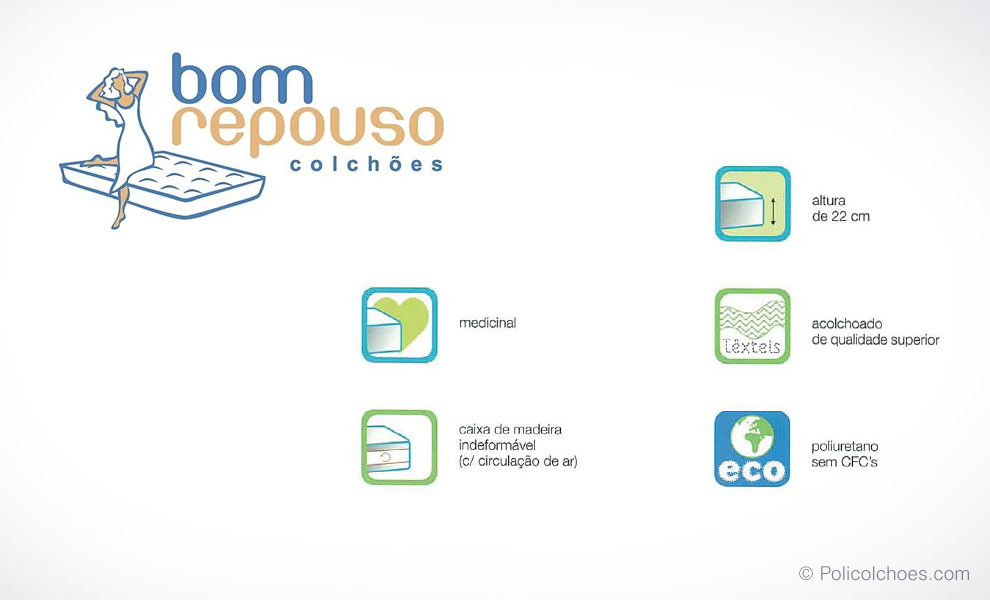 Colchão BOM REPOUSO Longa Vida Colchão BOM REPOUSO Longa Vida